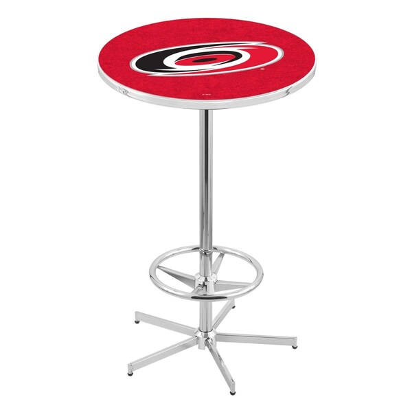 42" Chrome Carolina Hurricanes Pub Table
